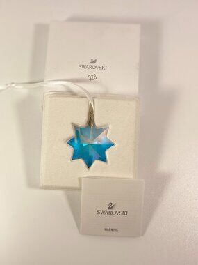 Swarovski Crystal Iridescent Christmas Star Snowflake Ornament